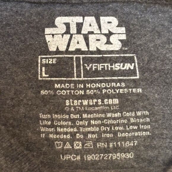 Star Wars: Rogue One-Rebels Characters Graphic T-Shirt Size Large Fifth Sun - Picture 3 of 6